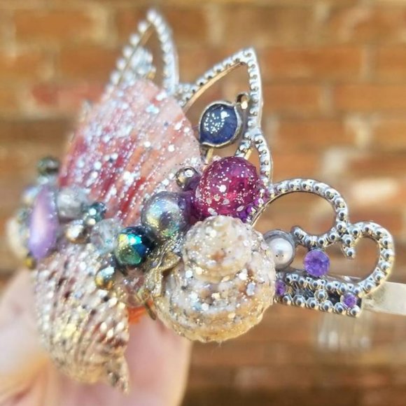 Mermaid Seashell Crown / Tiara - Picture 4 of 10